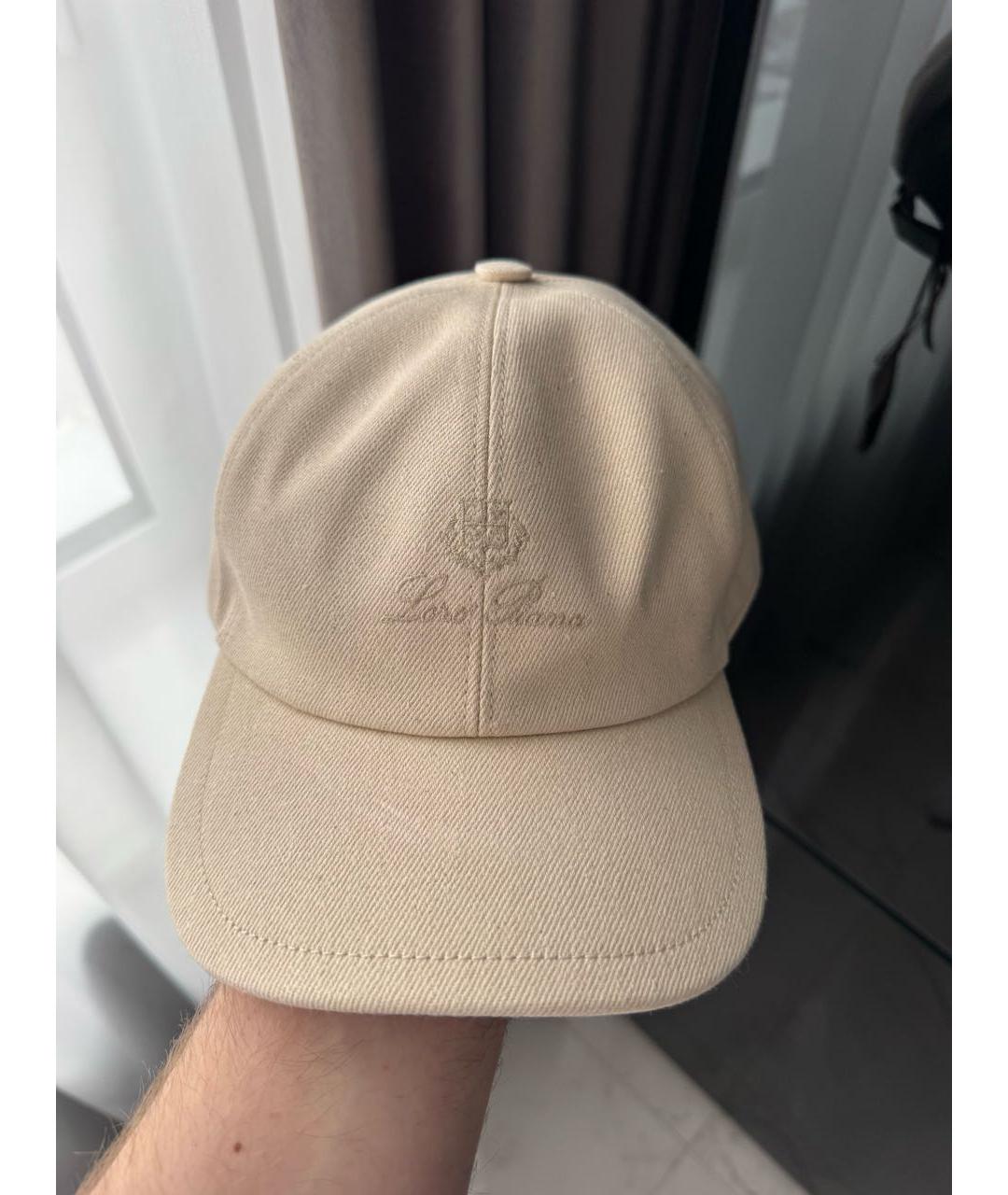 LORO PIANA Бежевая хлопковая кепка/бейсболка, фото 8