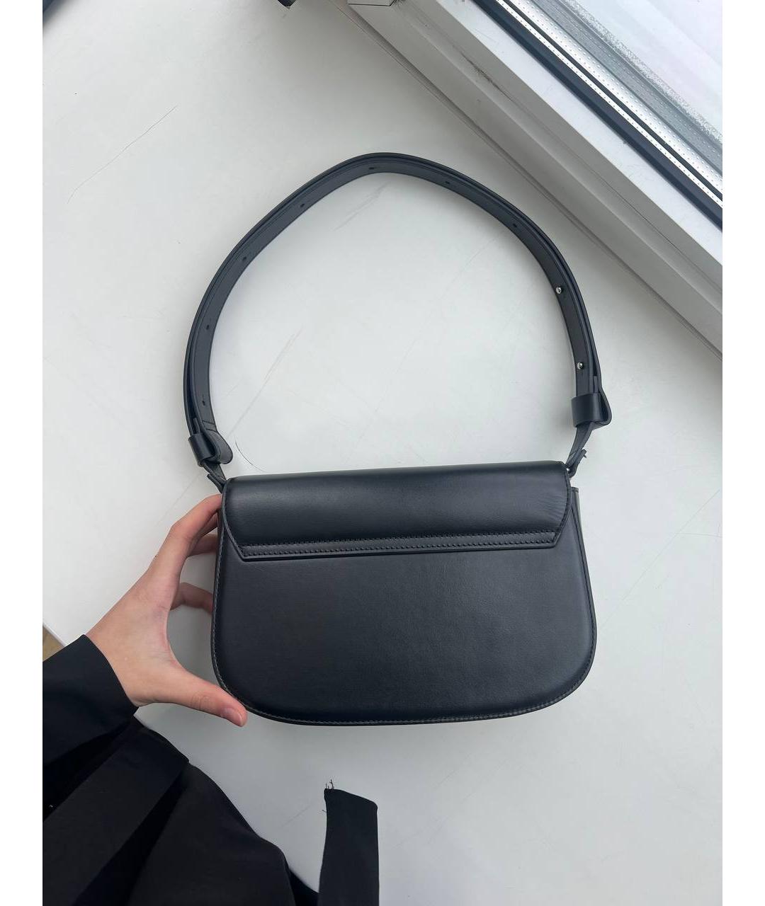 DIESEL Черная кожаная сумка через плечо, фото 3