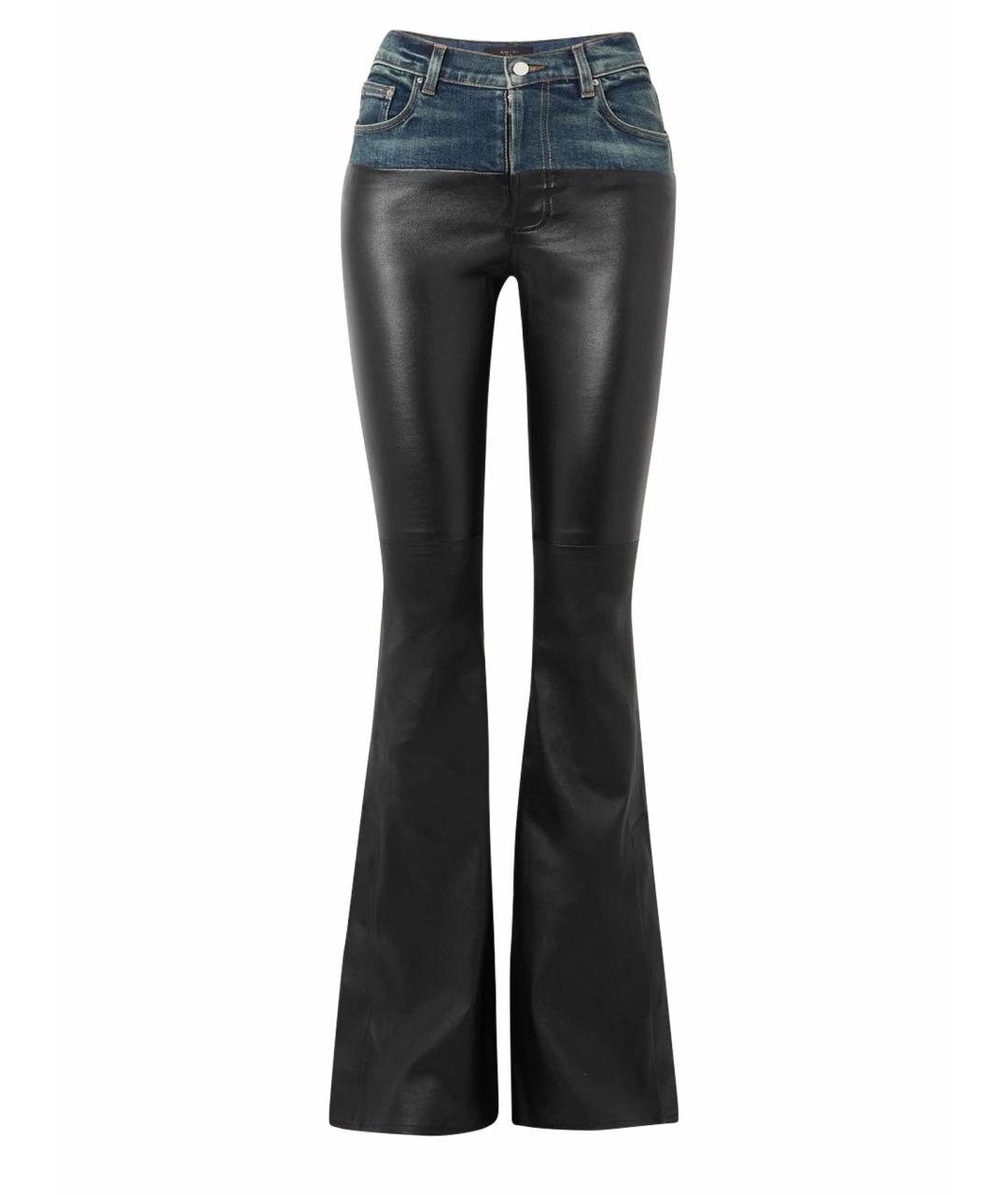 AMIRI Черные хлопко-эластановые джинсы клеш, фото 9