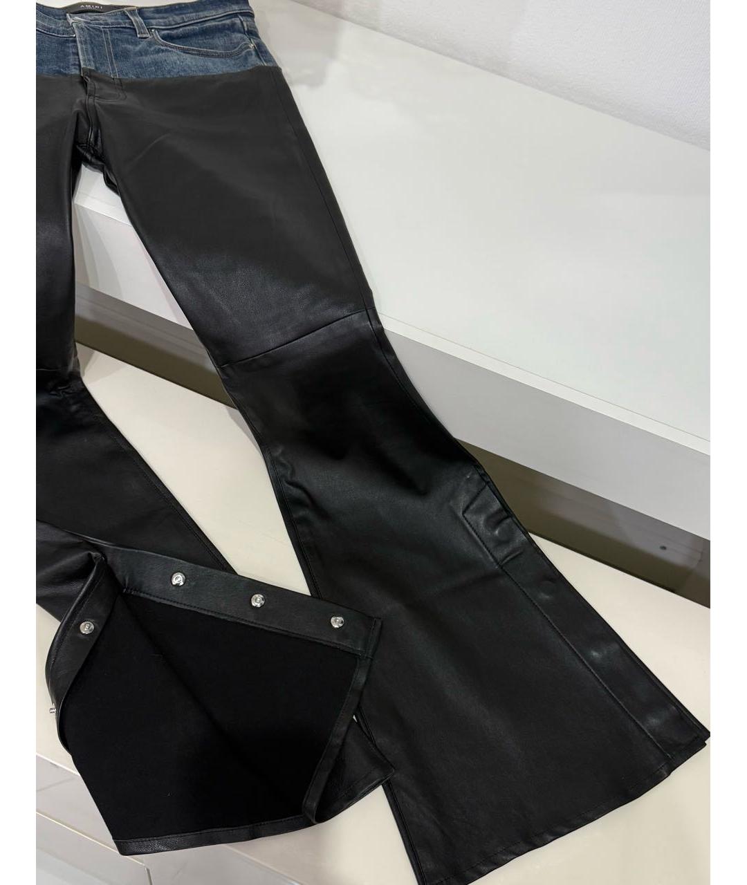 AMIRI Черные хлопко-эластановые джинсы клеш, фото 3