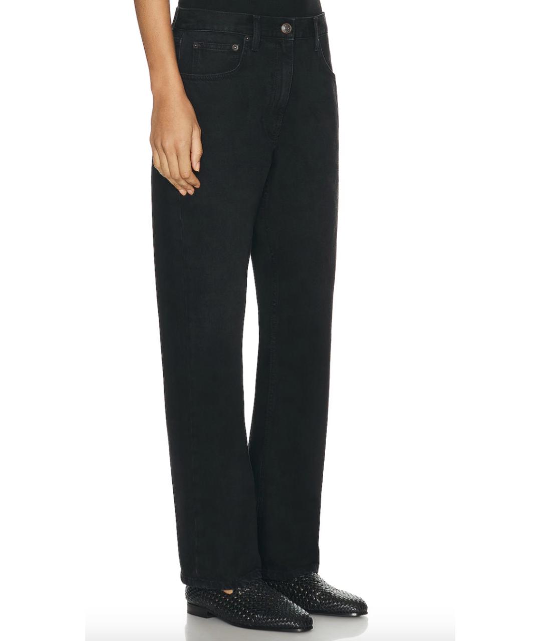 THE ROW Черные хлопковые прямые джинсы, фото 2