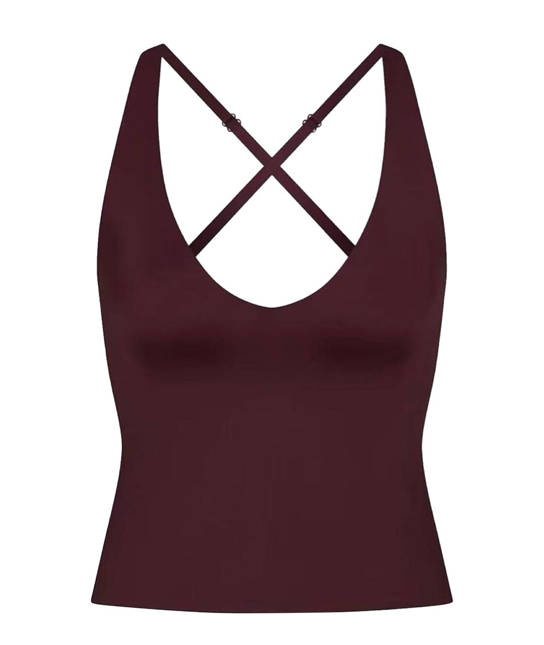 SKIMS Бордовая майка, фото 1