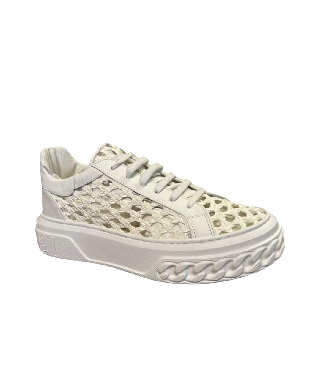 CASADEI Белые кеды из искусственной кожи, фото 5