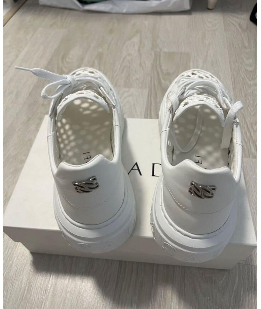 CASADEI Белые кеды из искусственной кожи, фото 3