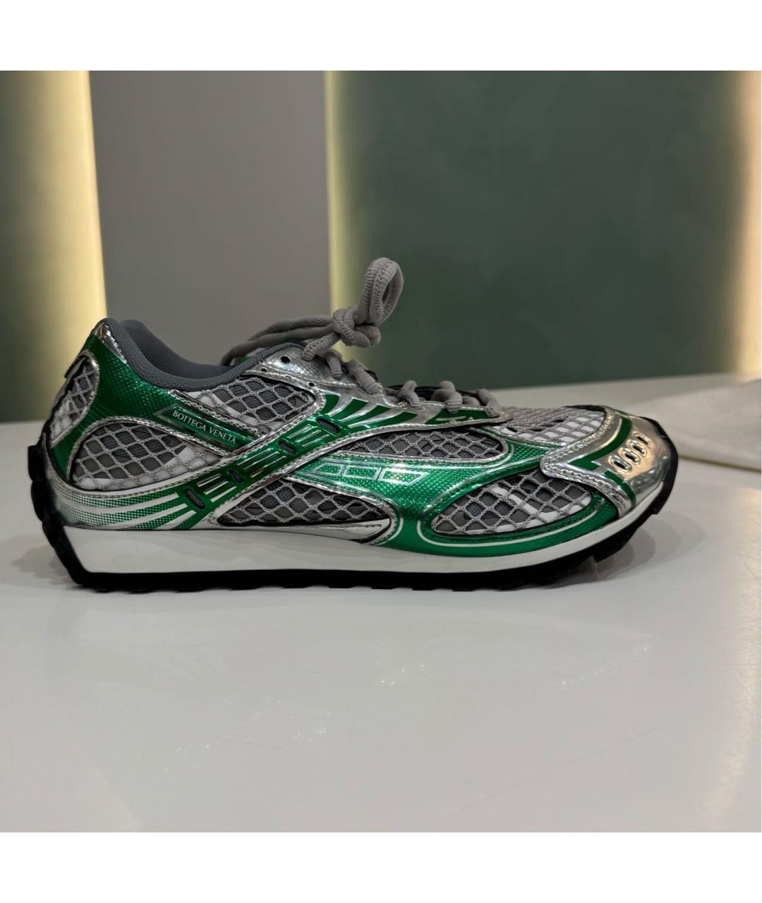 BOTTEGA VENETA Серебряные кроссовки, фото 9