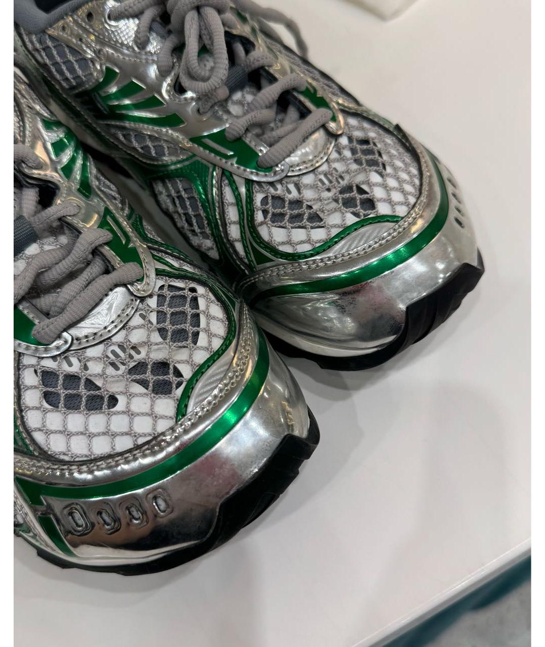 BOTTEGA VENETA Серебряные кроссовки, фото 2