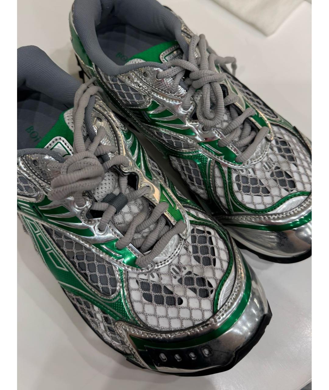 BOTTEGA VENETA Серебряные кроссовки, фото 3