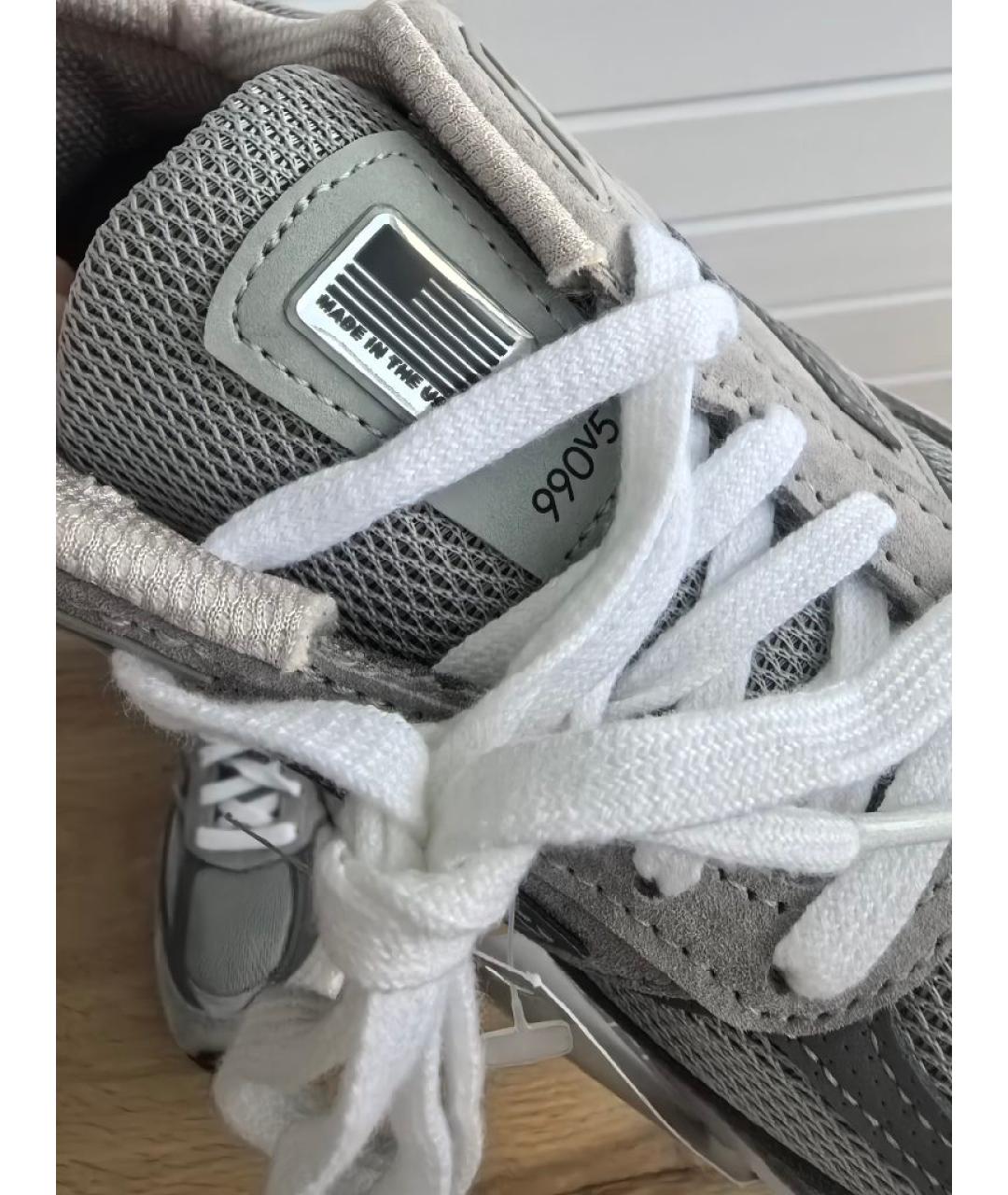 NEW BALANCE Серые замшевые кроссовки, фото 8