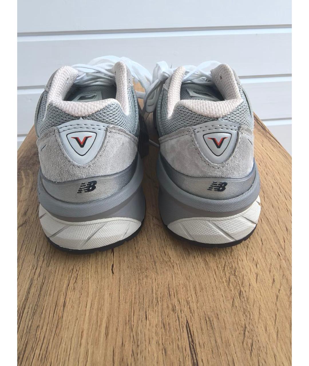 NEW BALANCE Серые замшевые кроссовки, фото 4