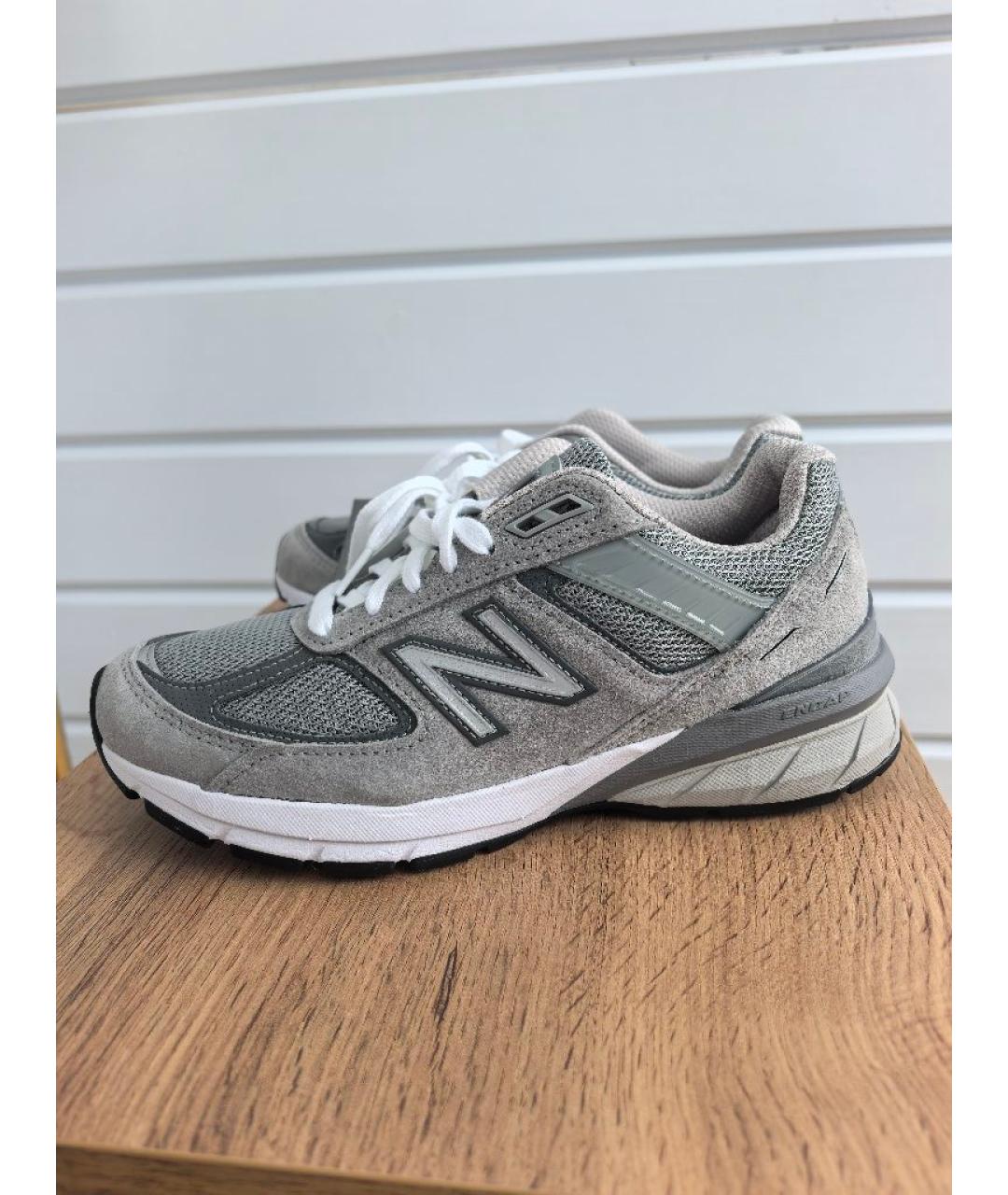 NEW BALANCE Серые замшевые кроссовки, фото 9