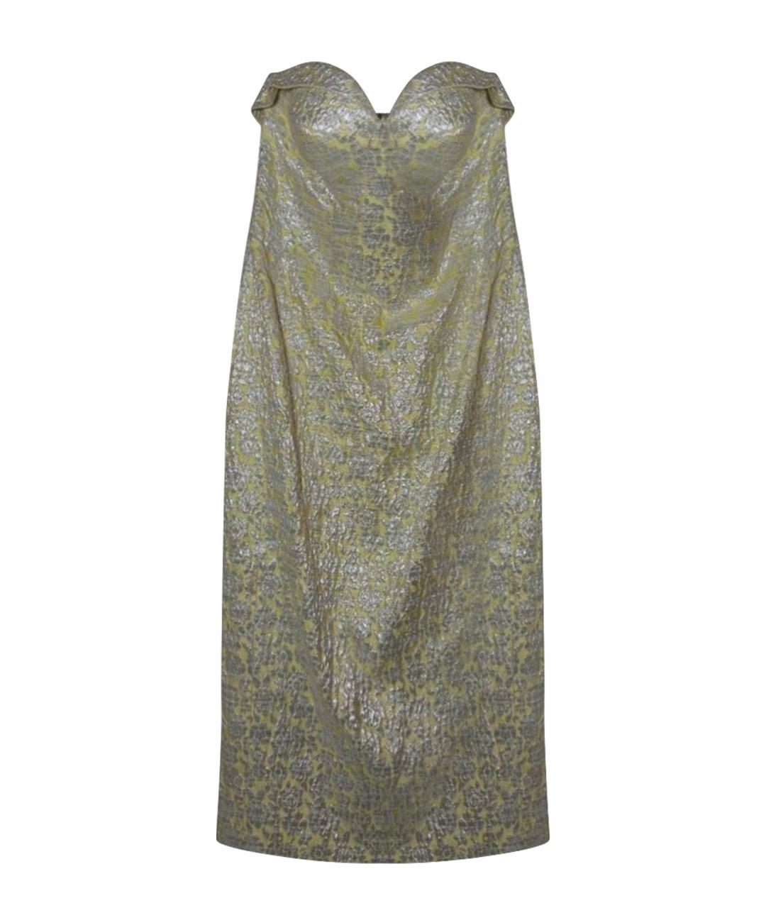 ULYANA SERGEENKO Серебряное вечернее платье, фото 1