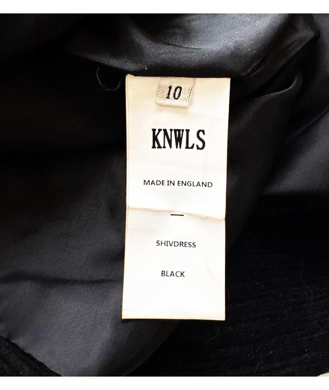 KNWLS Черное хлопковое повседневное платье, фото 8