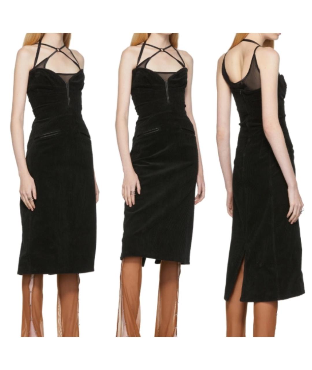 KNWLS Черное хлопковое повседневное платье, фото 5