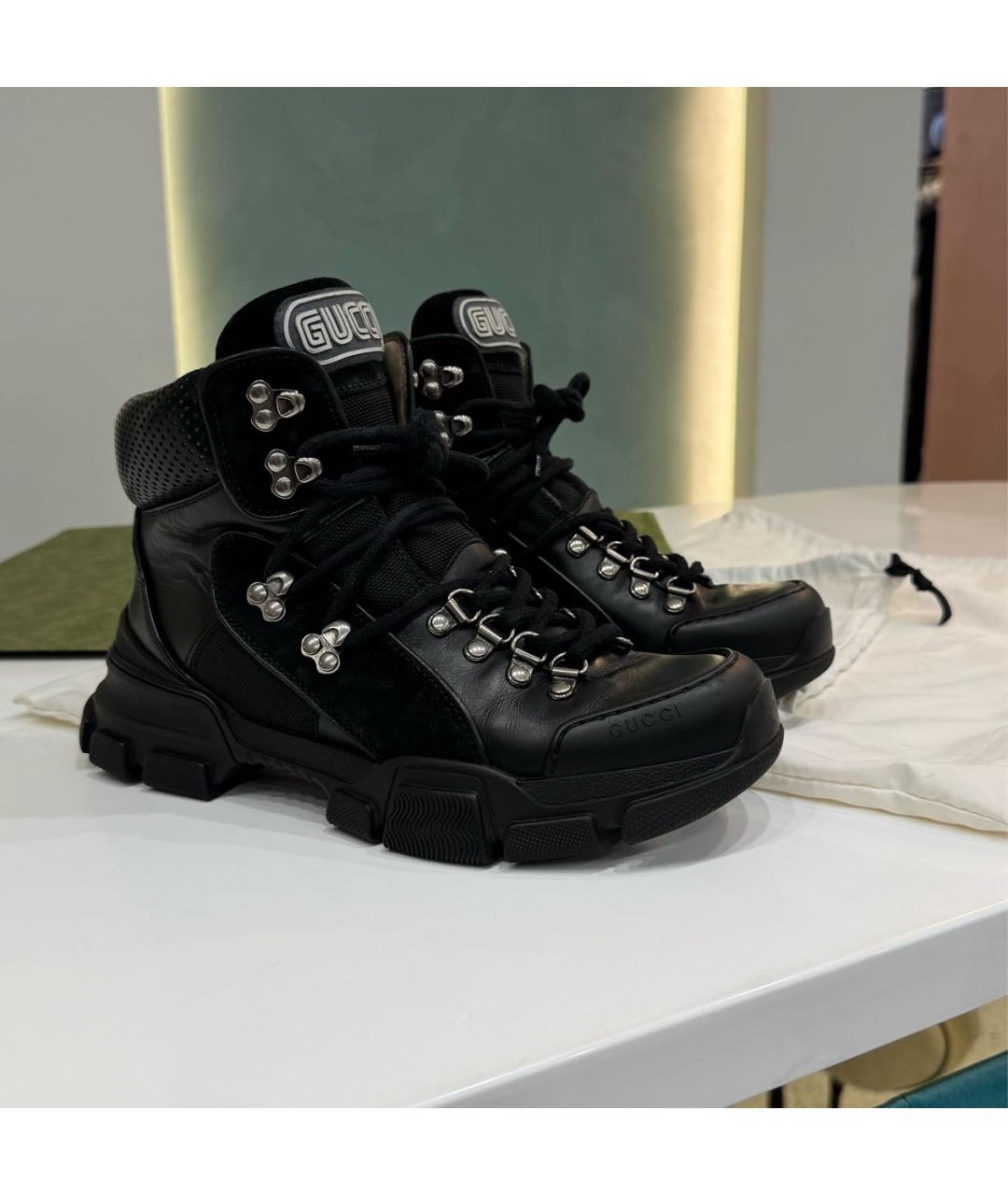 GUCCI Черные ботинки, фото 2