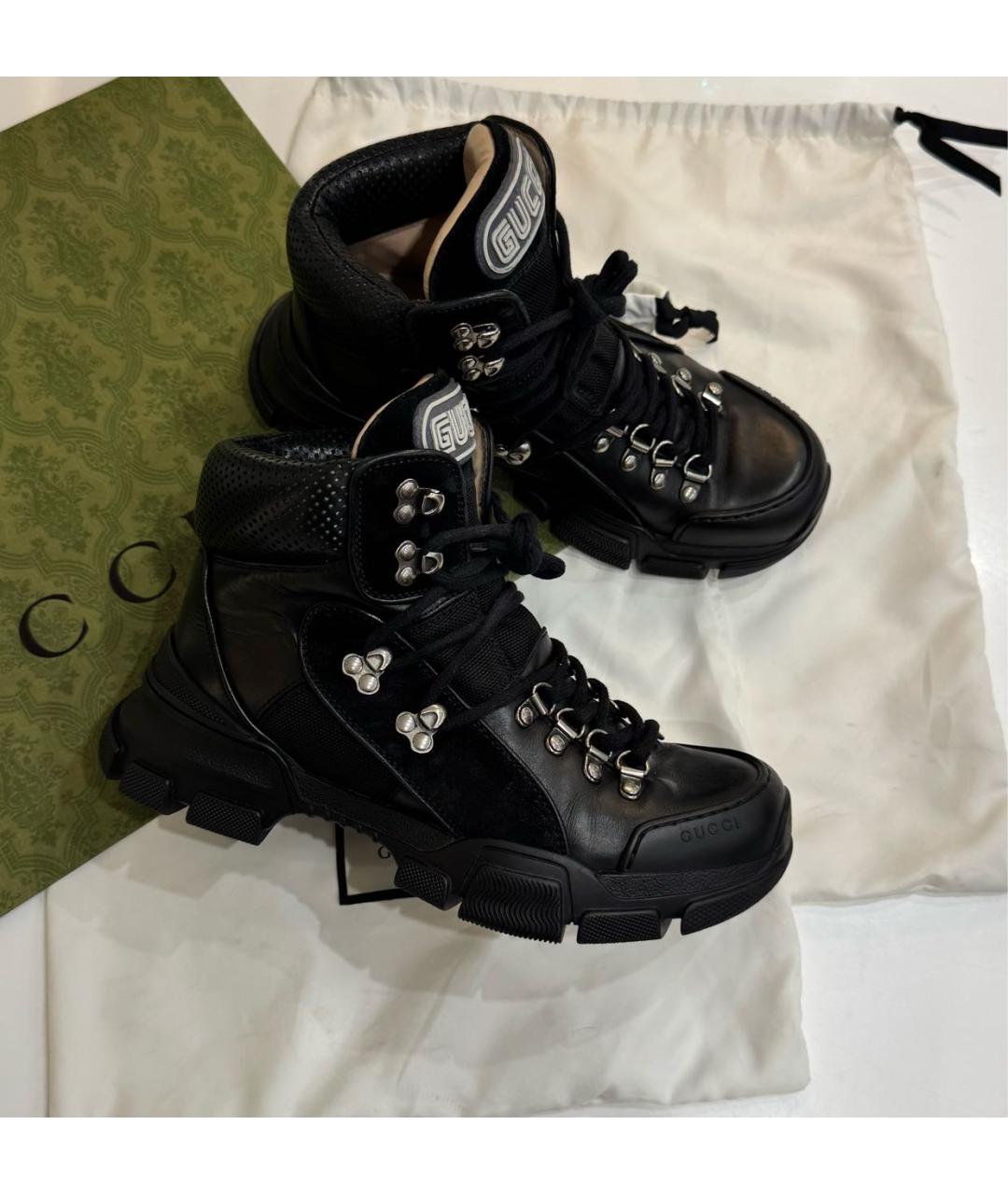 GUCCI Черные ботинки, фото 6