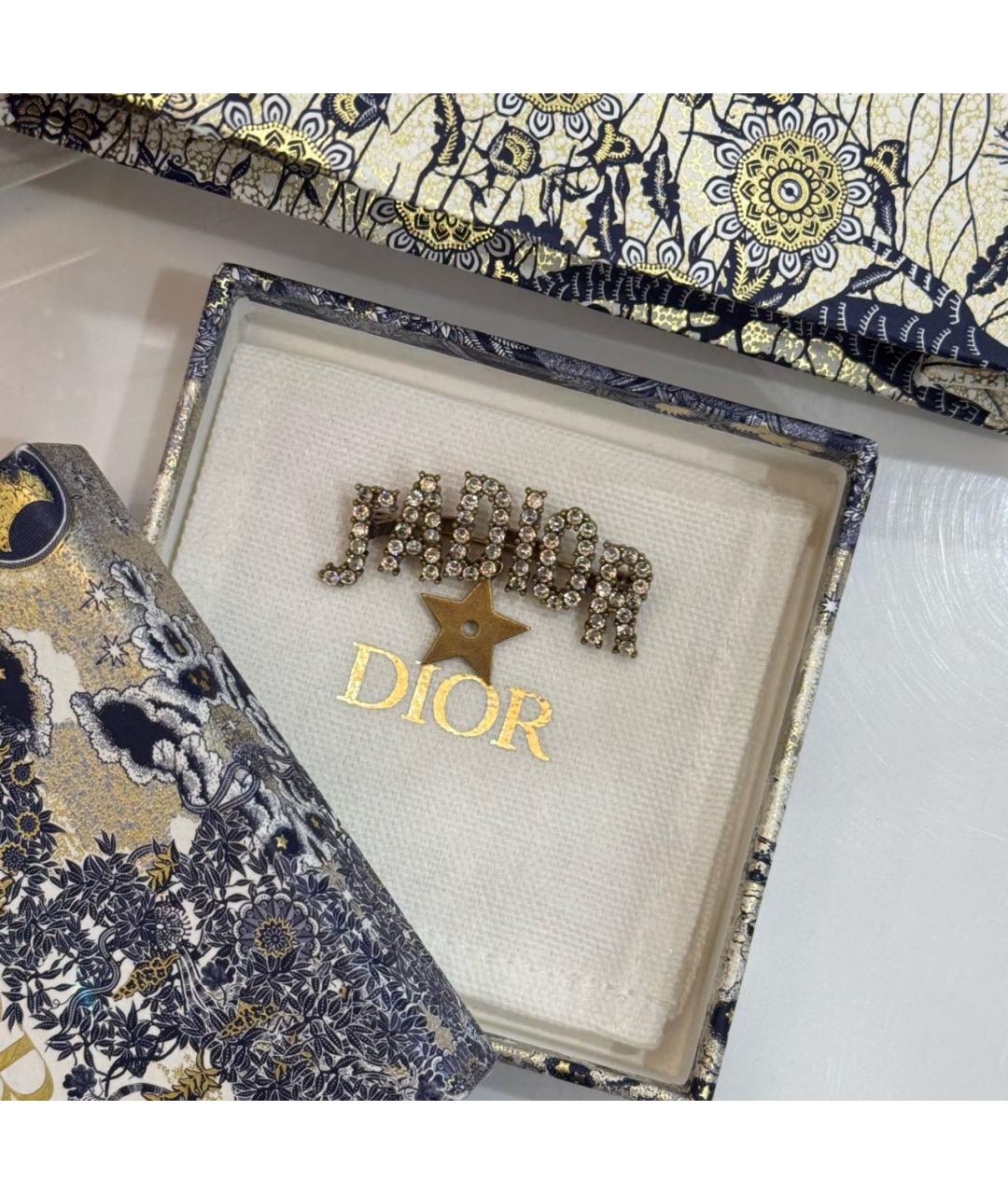 CHRISTIAN DIOR Золотая булавка / брошь, фото 2