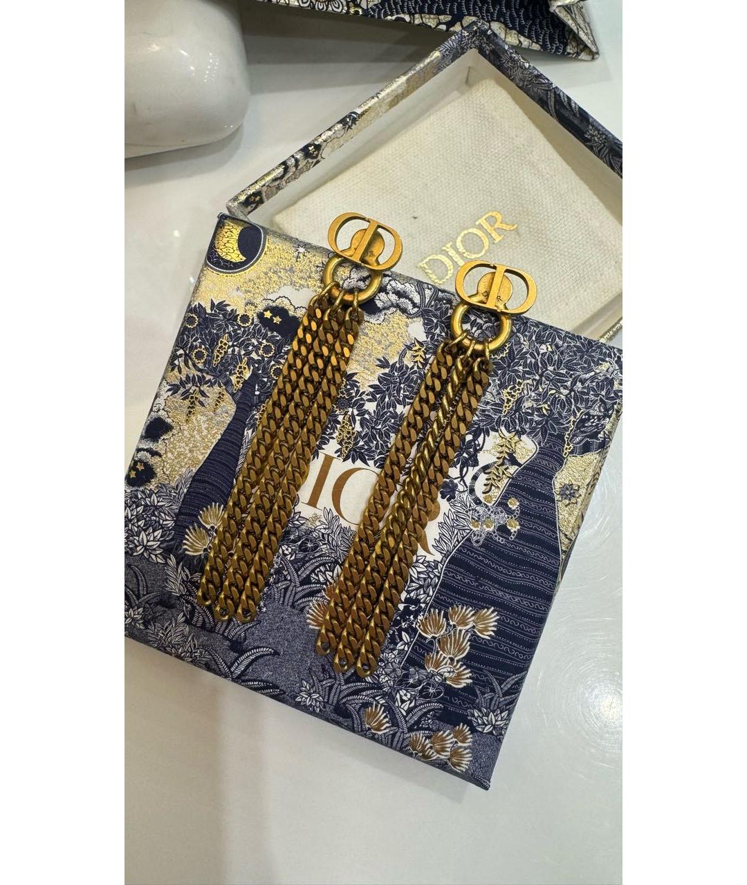 CHRISTIAN DIOR Золотые серьги, фото 6