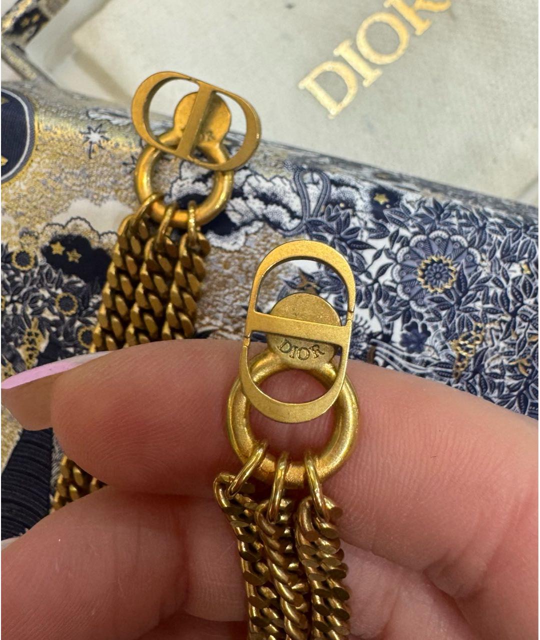 CHRISTIAN DIOR Золотые серьги, фото 3