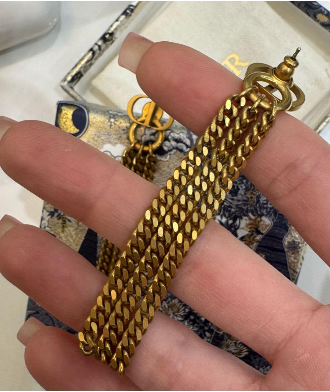 CHRISTIAN DIOR Золотые серьги, фото 4