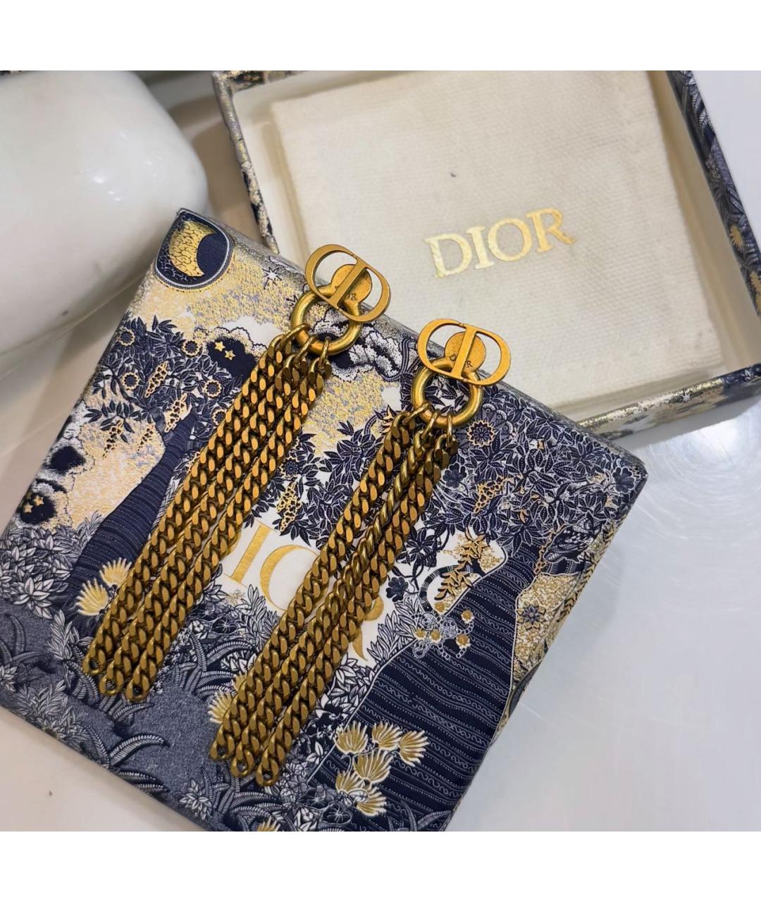 CHRISTIAN DIOR Золотые серьги, фото 5