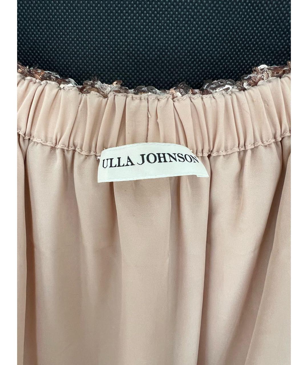 ULLA JOHNSON Золотое платье, фото 5