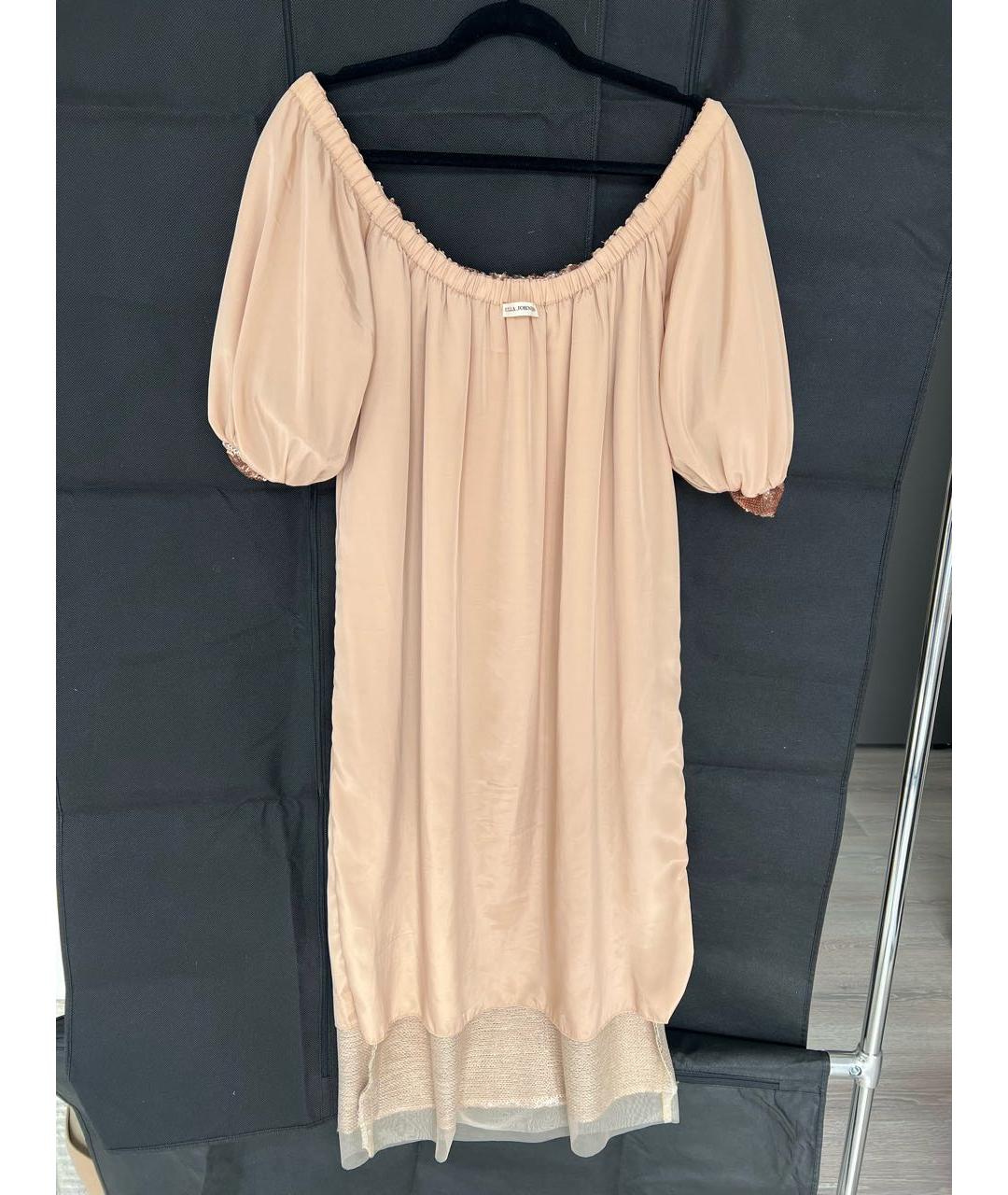 ULLA JOHNSON Золотое платье, фото 4