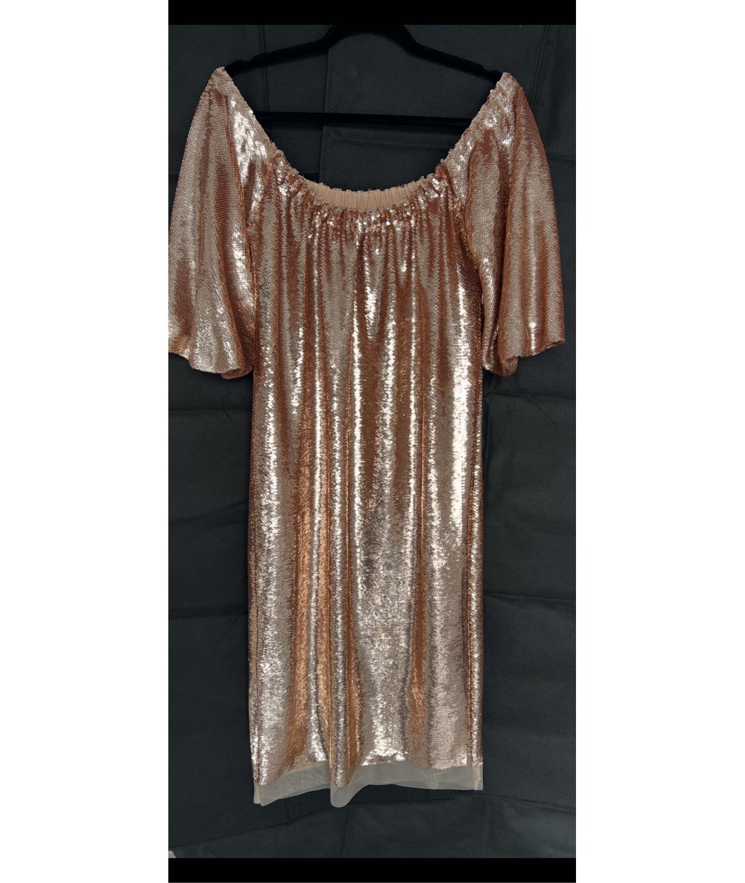 ULLA JOHNSON Золотое платье, фото 2