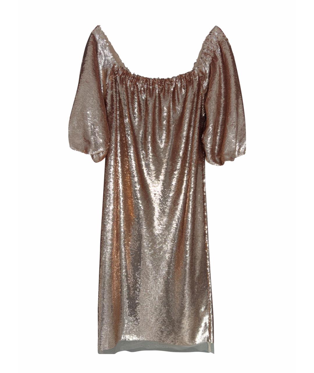 ULLA JOHNSON Золотое платье, фото 1