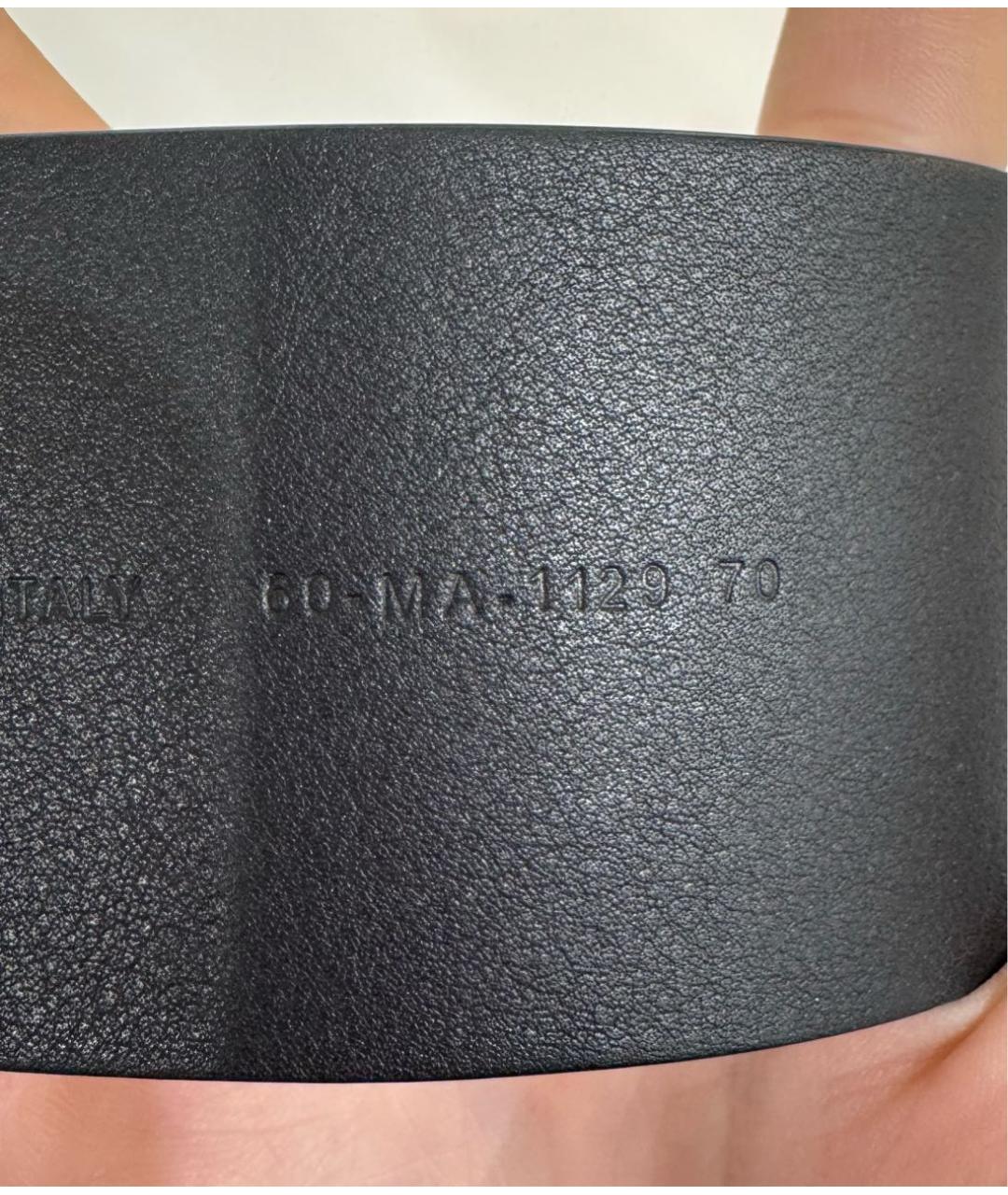 CHRISTIAN DIOR Черный кожаный ремень, фото 8