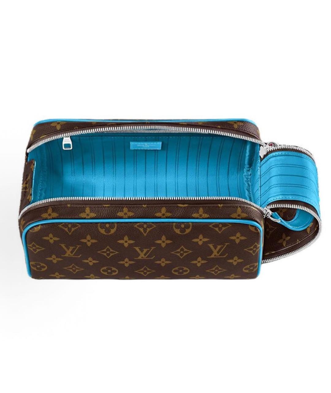 LOUIS VUITTON Коричневая косметичка, фото 4