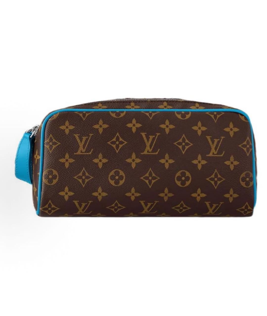 LOUIS VUITTON Коричневая косметичка, фото 5