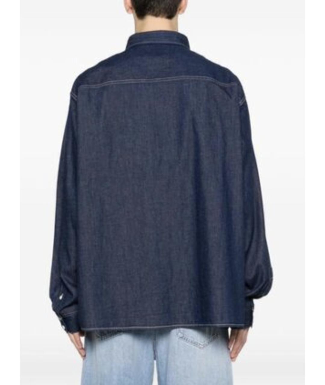 CELINE Синяя хлопковая классическая рубашка, фото 2