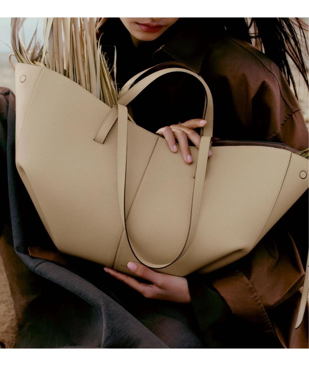 POLENE Кожаная сумка тоут, фото 2