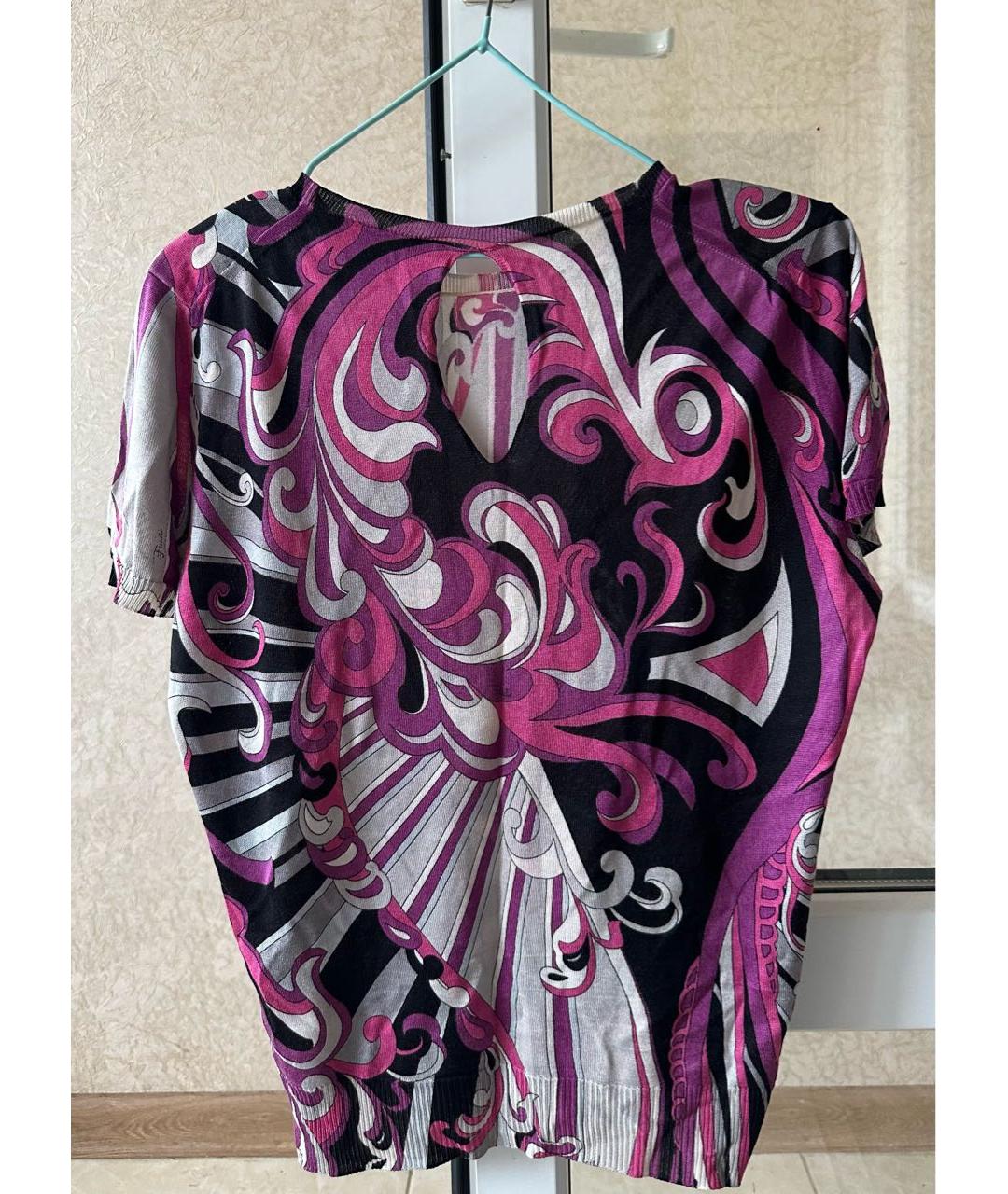 EMILIO PUCCI Мульти вискозная футболка, фото 2
