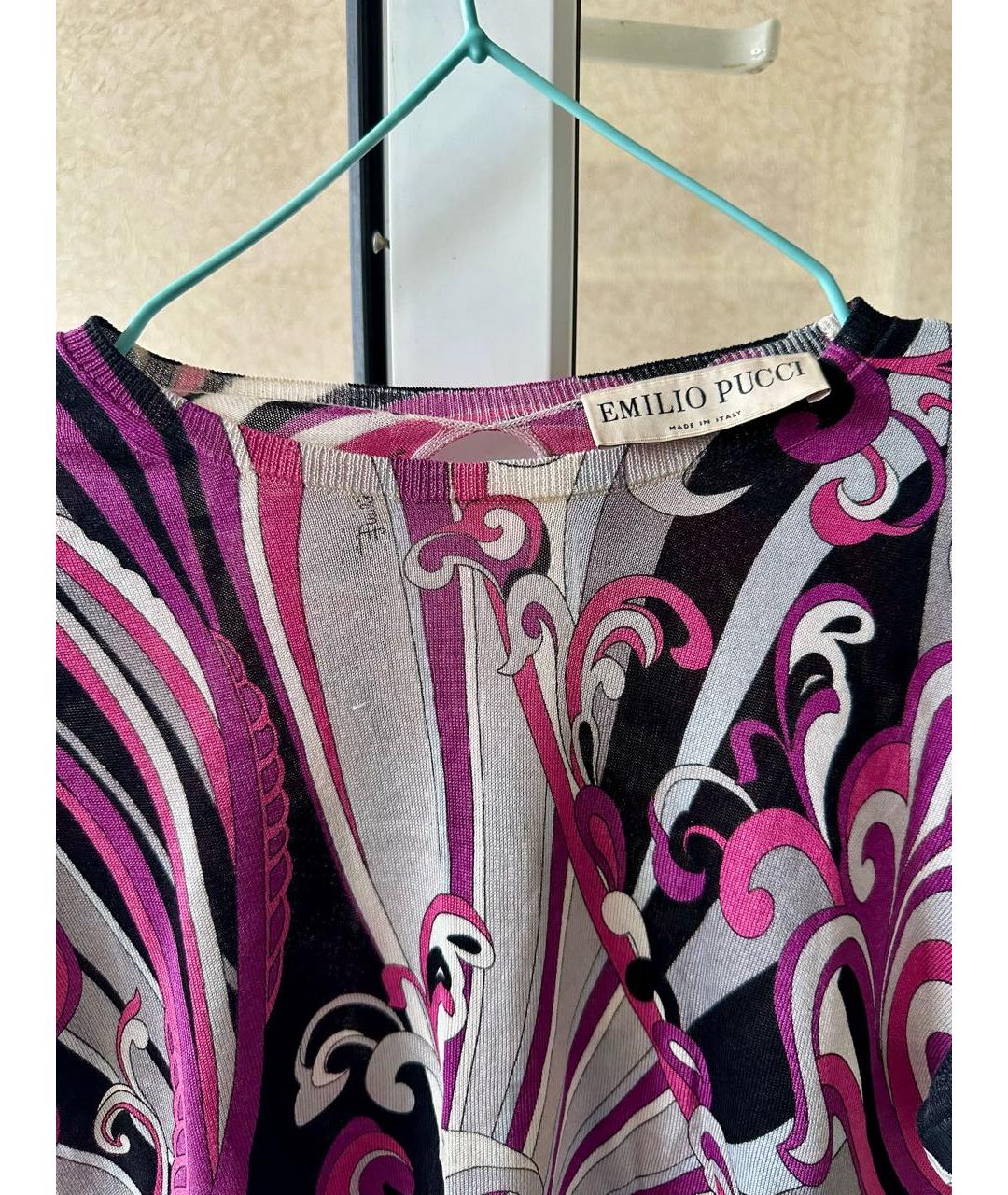 EMILIO PUCCI Мульти вискозная футболка, фото 3