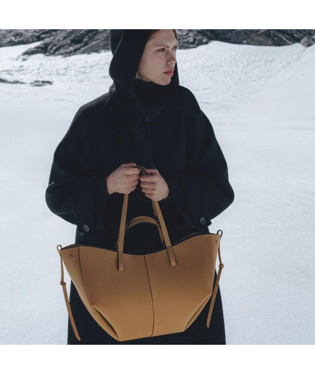 POLENE Кожаная сумка тоут, фото 3