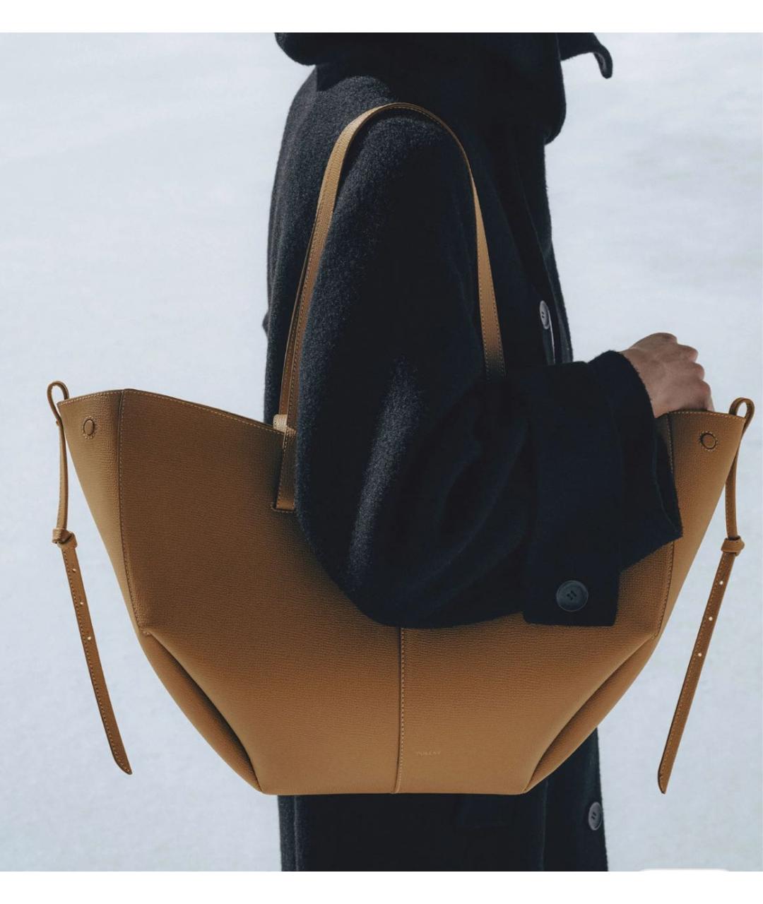 POLENE Кожаная сумка тоут, фото 2