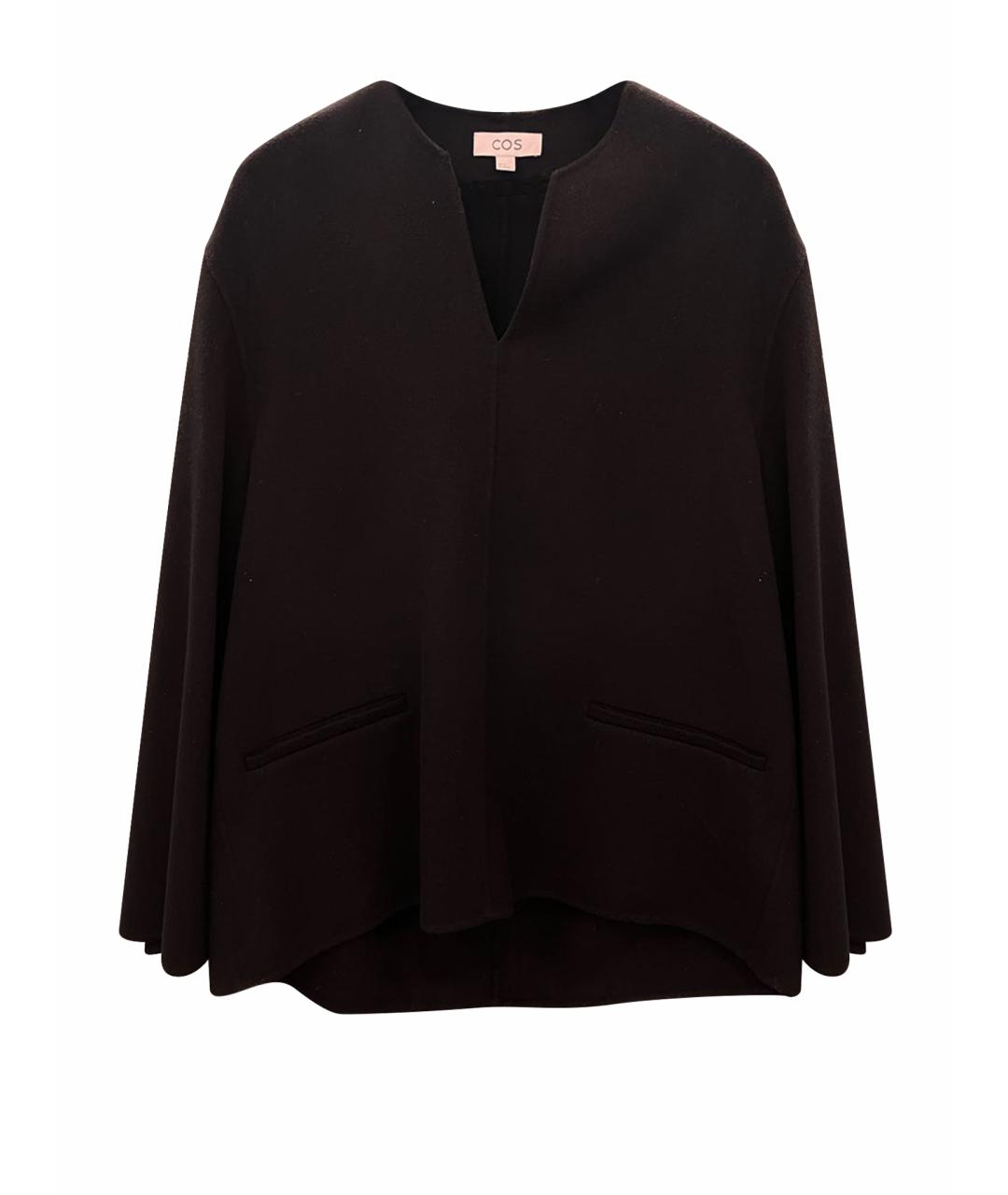 COS Черное вискозное повседневное платье, фото 1