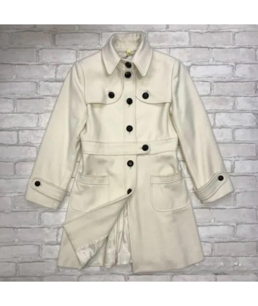 RED VALENTINO Бежевое шерстяное пальто, фото 7