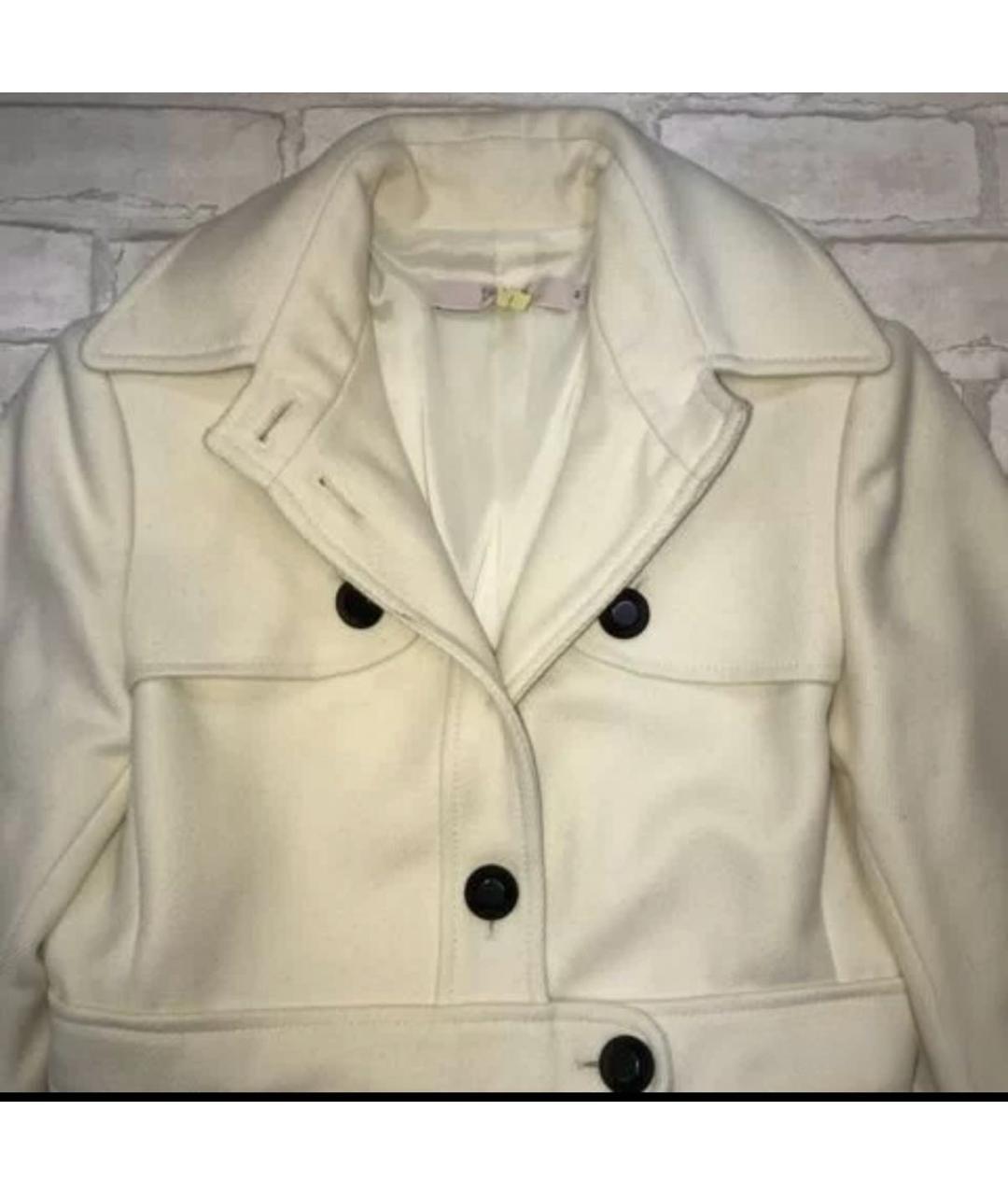 RED VALENTINO Бежевое шерстяное пальто, фото 4