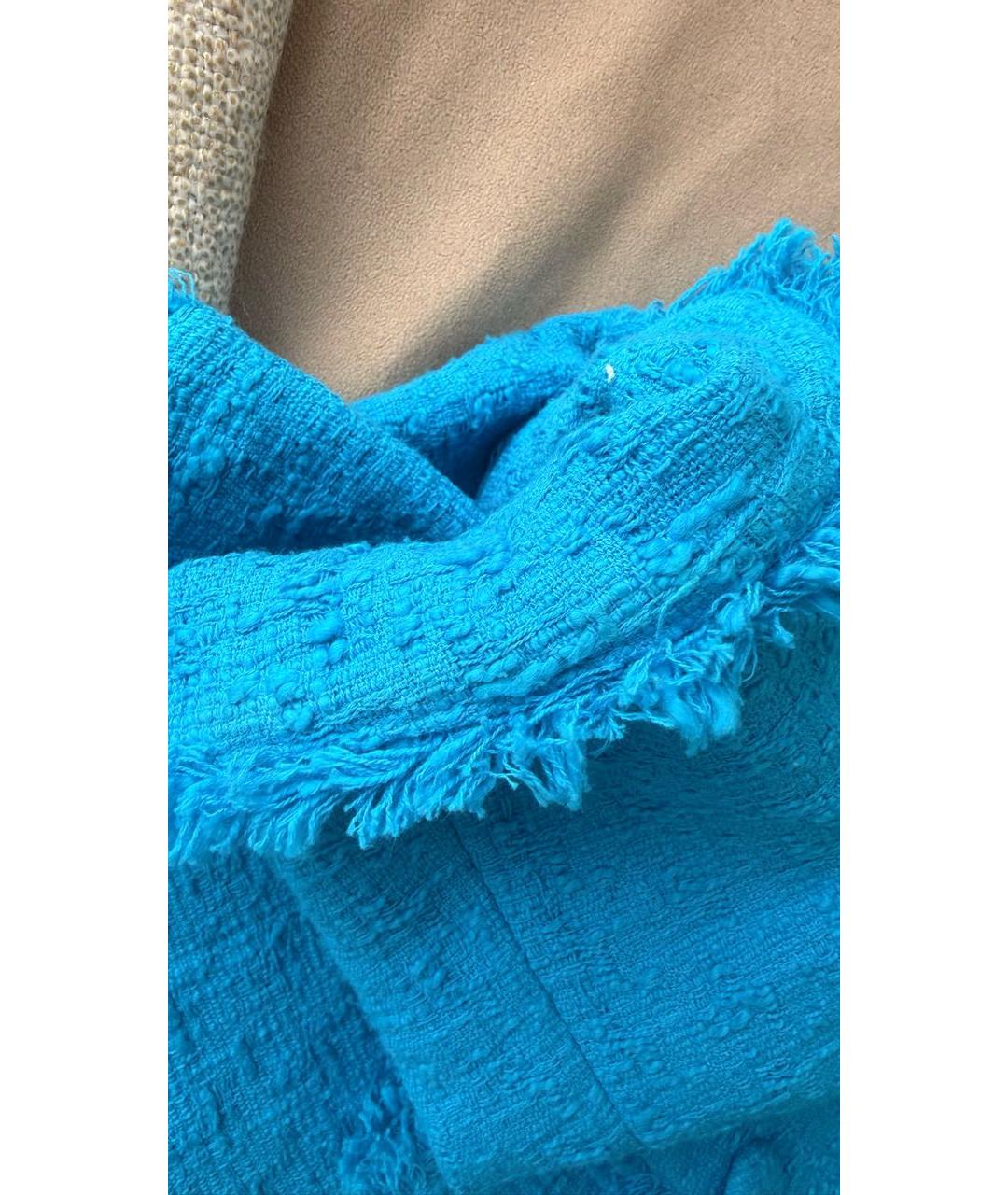 PROENZA SCHOULER Бирюзовый хлопковый жакет/пиджак, фото 6