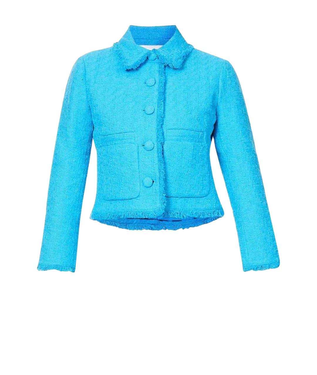 PROENZA SCHOULER Бирюзовый хлопковый жакет/пиджак, фото 1