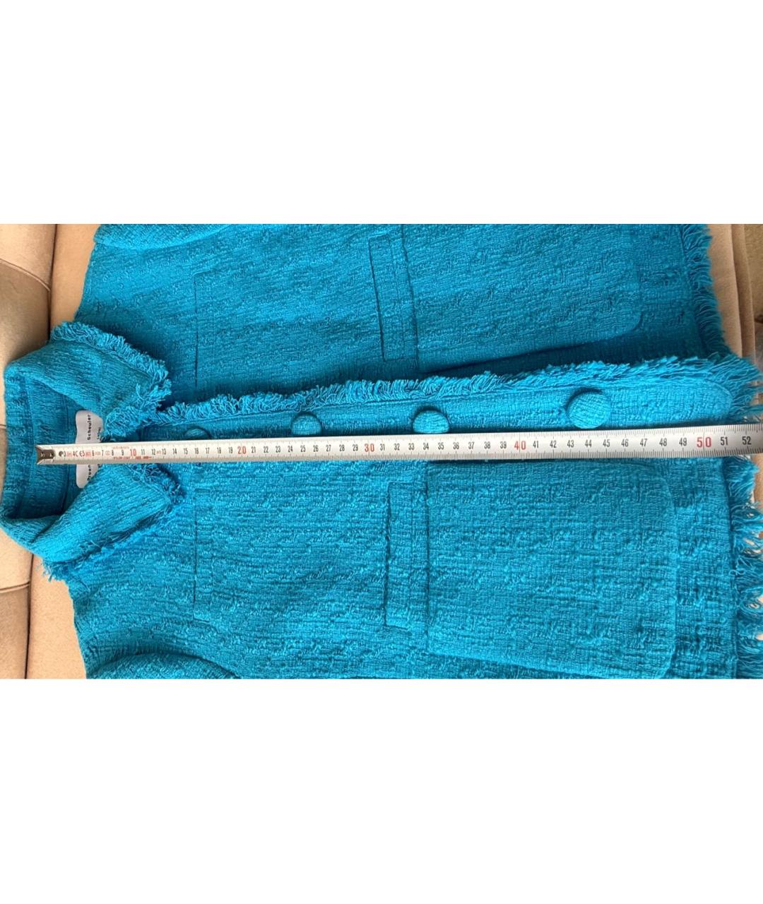 PROENZA SCHOULER Бирюзовый хлопковый жакет/пиджак, фото 4