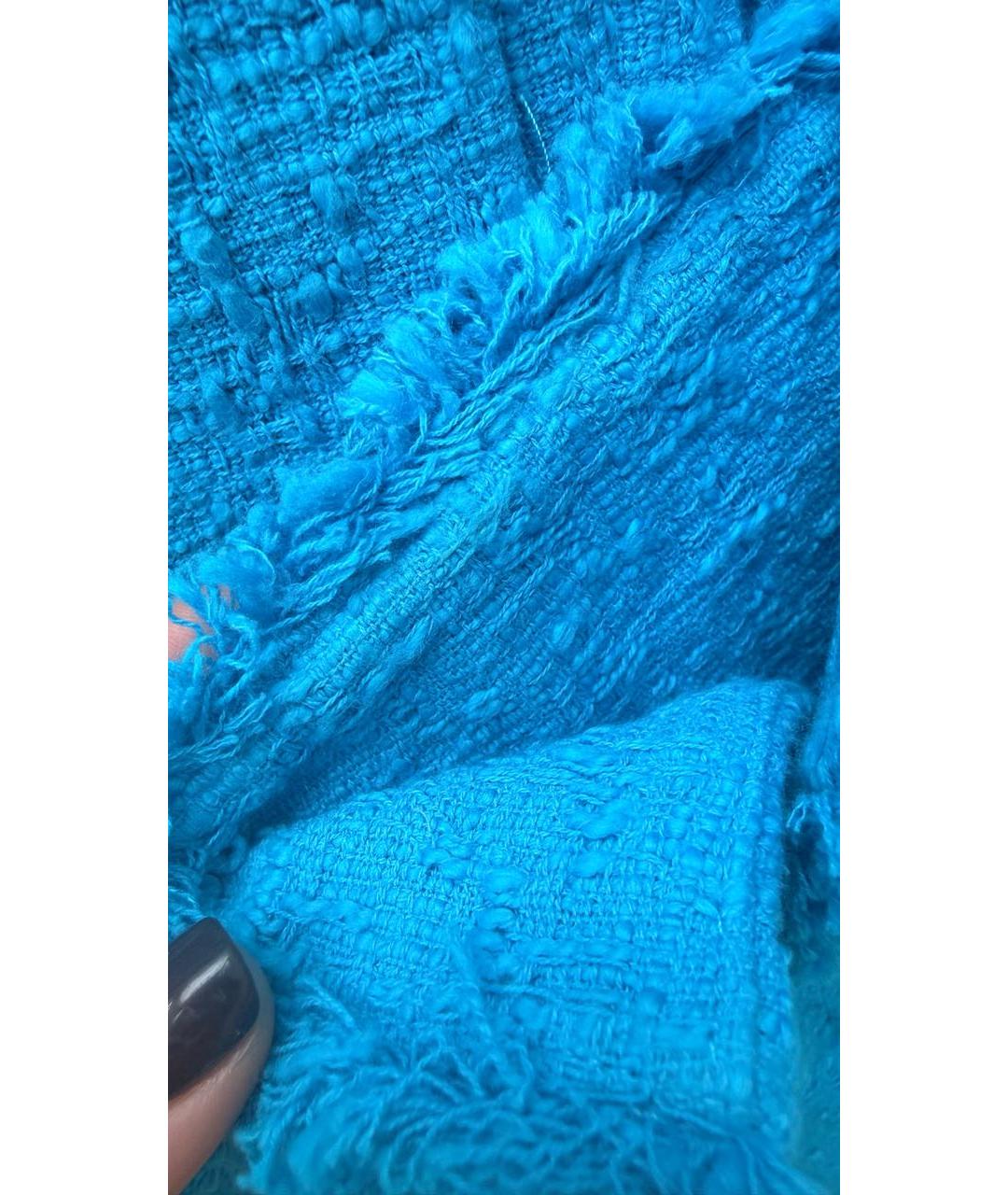 PROENZA SCHOULER Бирюзовый хлопковый жакет/пиджак, фото 7