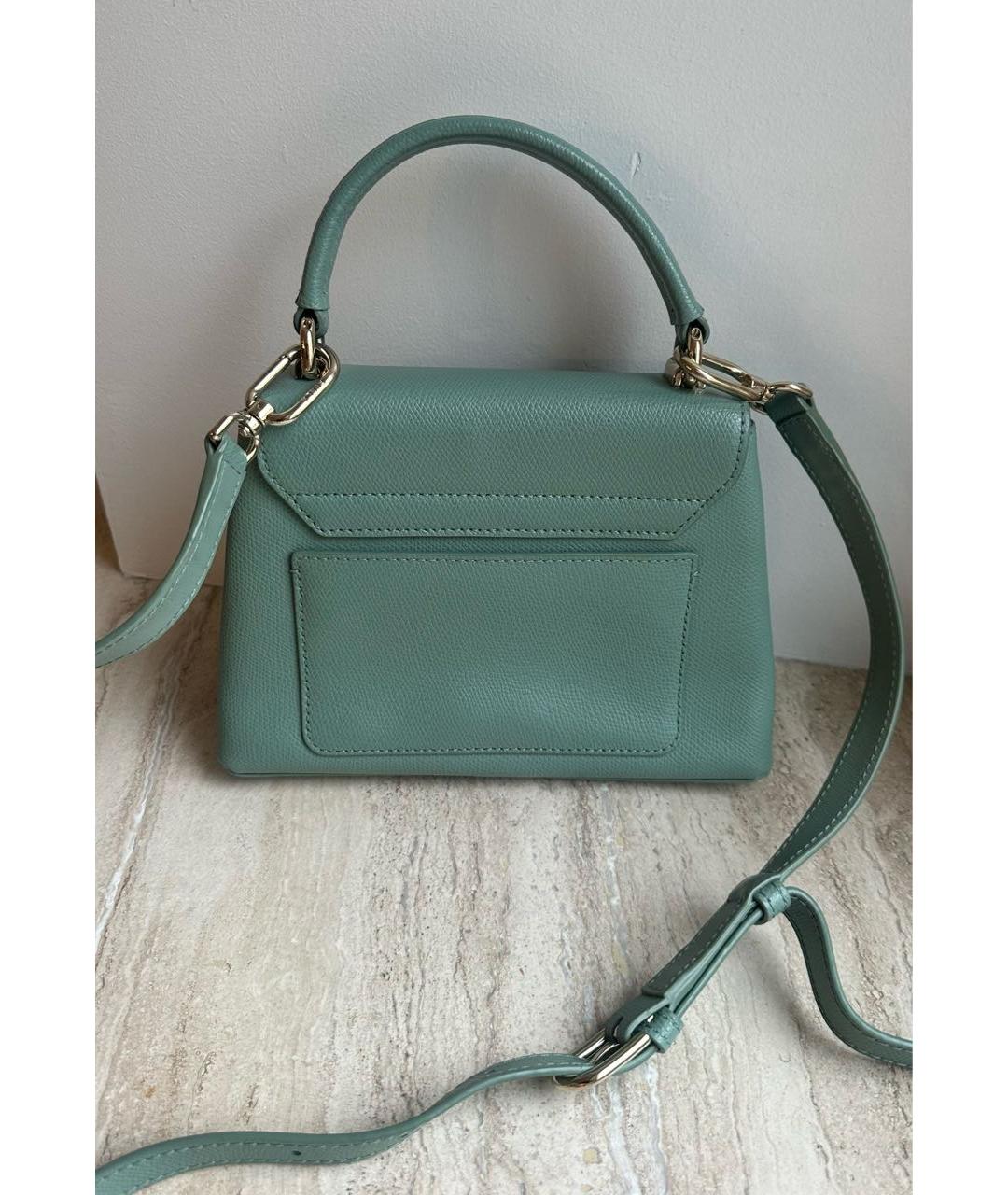 FURLA Зеленая кожаная сумка через плечо, фото 3