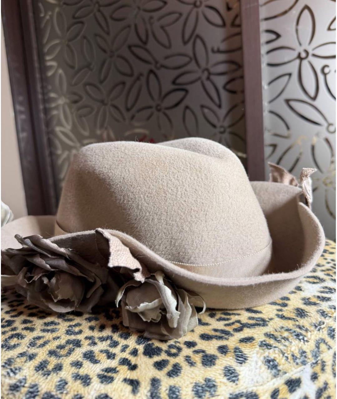 ULYANA SERGEENKO Бежевая шляпа, фото 6