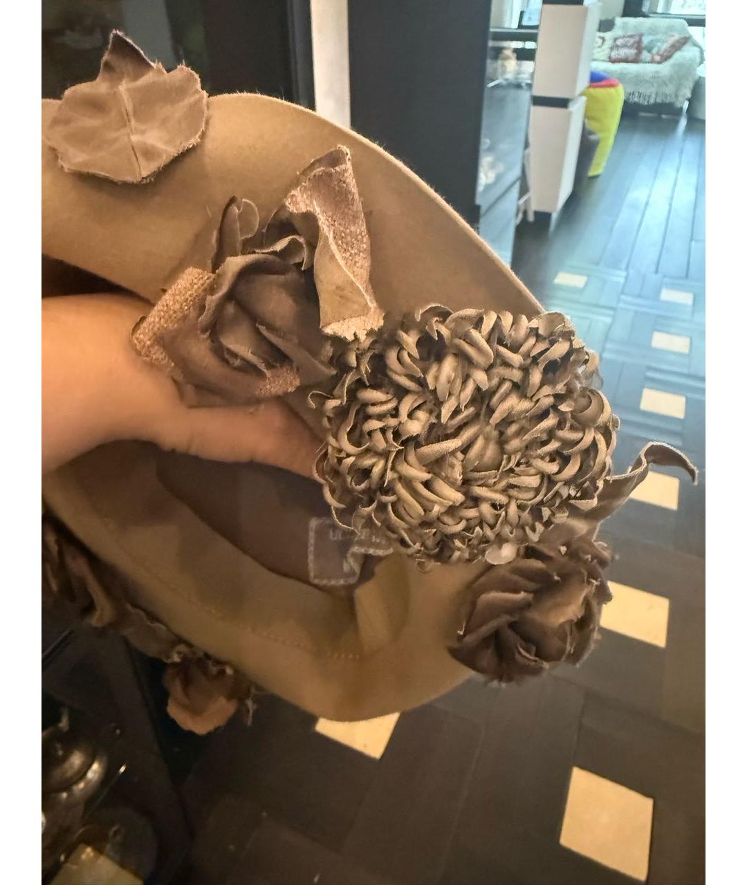 ULYANA SERGEENKO Бежевая шляпа, фото 2