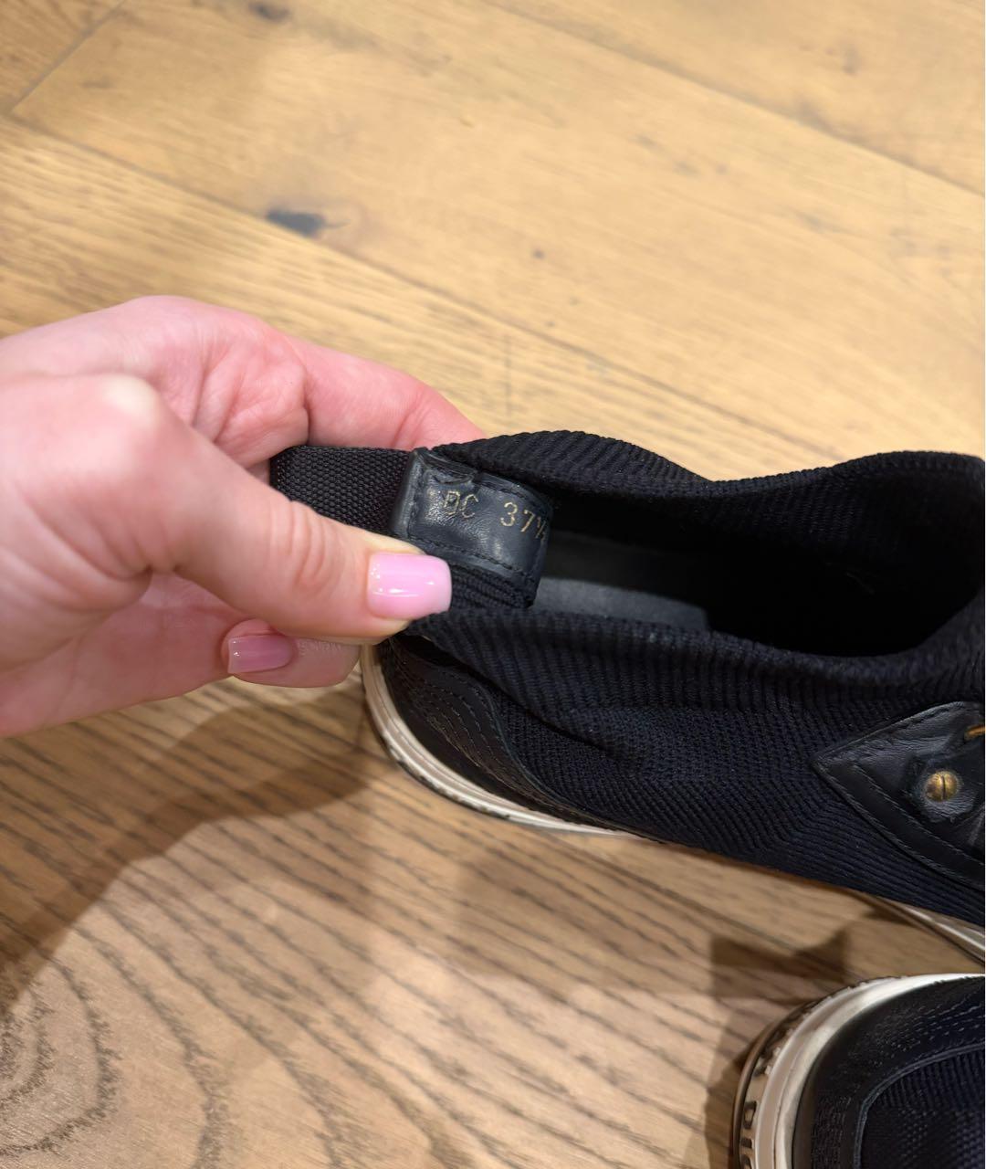 CHRISTIAN DIOR Черные текстильные кеды, фото 6