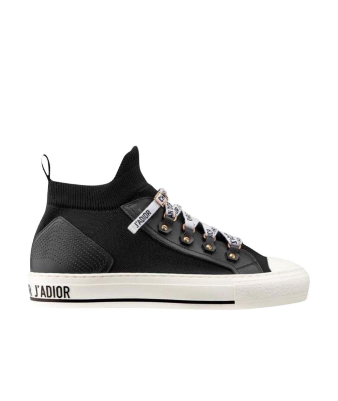 CHRISTIAN DIOR Черные текстильные кеды, фото 8