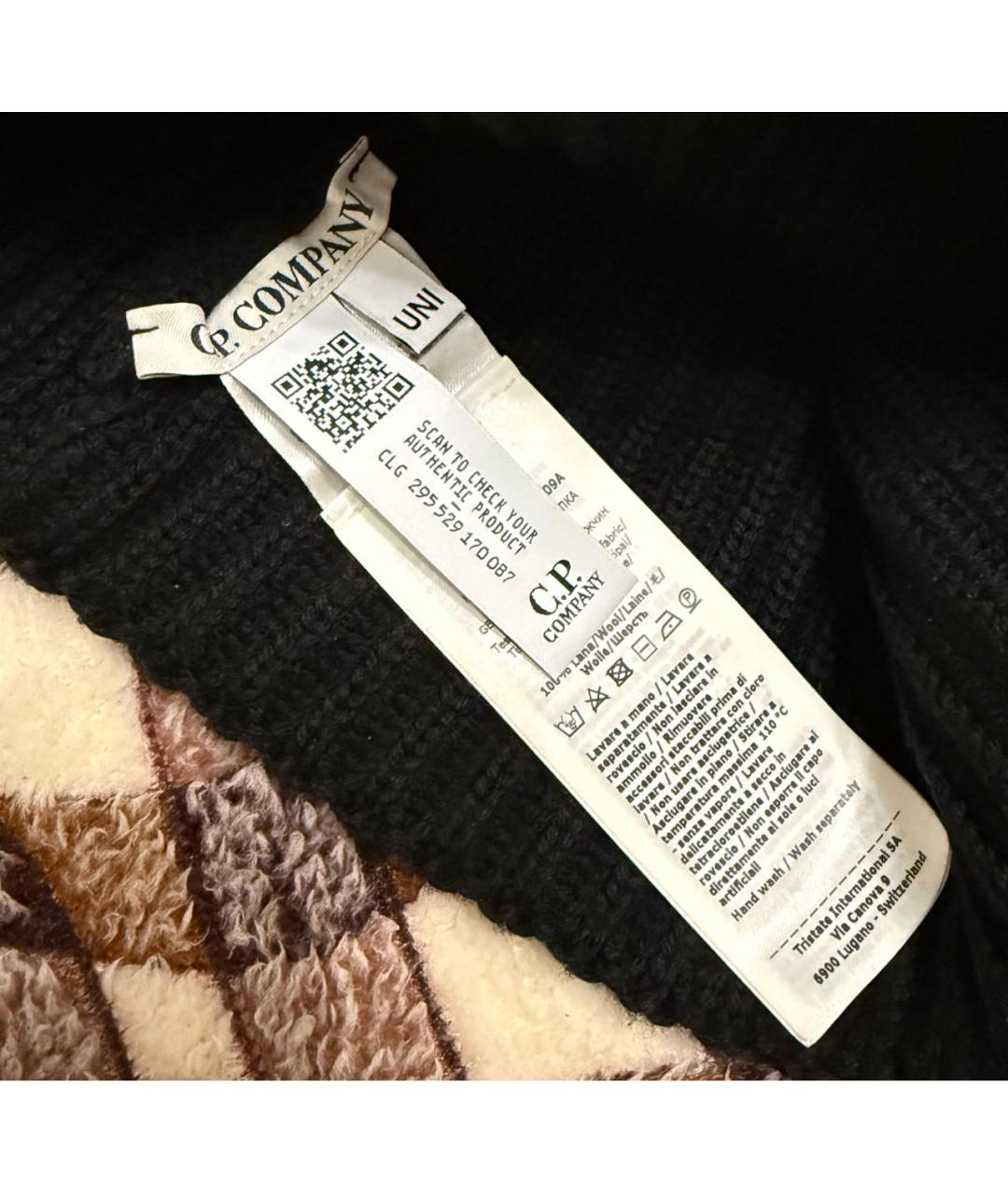 CP COMPANY Черная шерстяная шапка, фото 5